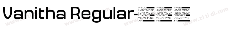 Vanitha Regular字体转换